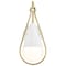Nuvo Admiral 1-Light Wall Sconce Matte White and Natural Brass White Opal Glass 60/7921 - alternate 5